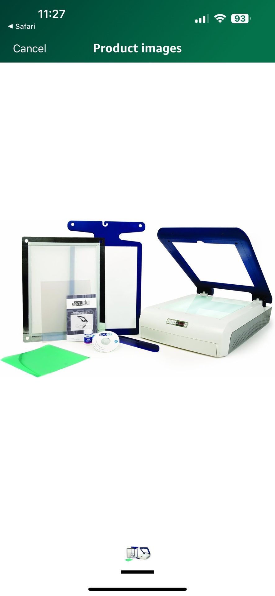 Yudu Personal Screen Printer Printing Machine T Shirt Bundle With Extras/Box