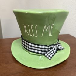 Rae Dunn St. Patrick’s Day Decoration - Kiss Me Top Hat