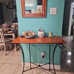 Entry Way Table And Mirror 