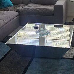 Marquitz Mirrored Coffee Table For Sale
