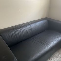 Black Sofa IKEA One Section 