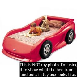 LITTLE TIKES RACECAR BED  (Fits An Adult Size Twin Mattress)