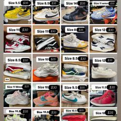 Jordan’s Nikes Vans Cheap $20-$30