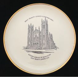 1957 Holy Trinity Church Cleveland commemorative plate