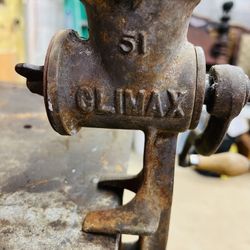 Vintage  Climax No. 51 Cast Iron Meat Or Food Grinder