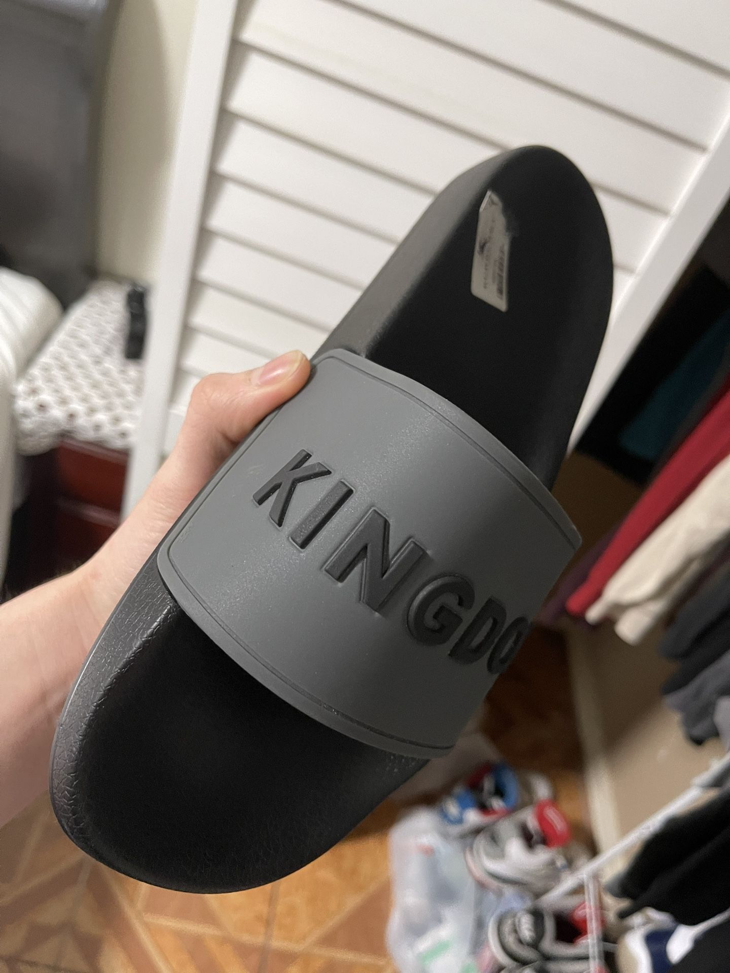 Burberry Kingdom slides Logo Slides in Black/white - Men | Burberry® Official main image 2