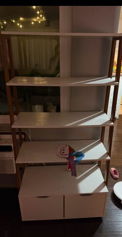 White open book self or could be just decor shelf