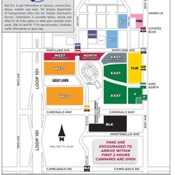 Dallas Cowboys @ Arizona Cardinals Orange West Parking Pass