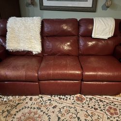 Red Leather Couch