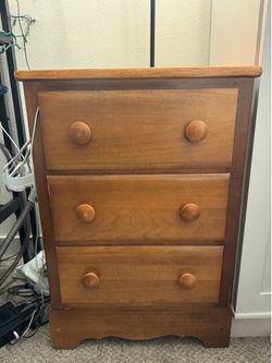 Solid wood night stand, side table or small dresser