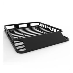 GarveeLife 46" x 36" Universal Roof Rack Carrier Basket, 200 Lbs Capacity Rooftop Cargo Rack, Car Top Luggage Holder Basket Heavy Duty for SUVs, Truck