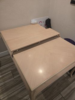 Solid wood dining table