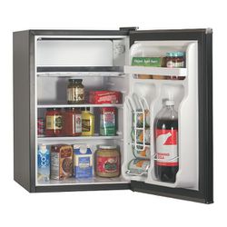  BLACK+DECKER BCRK25B Compact Refrigerator Energy Star Single  Door Mini Fridge with Freezer, 2.5 Cubic Feet, Black : Appliances