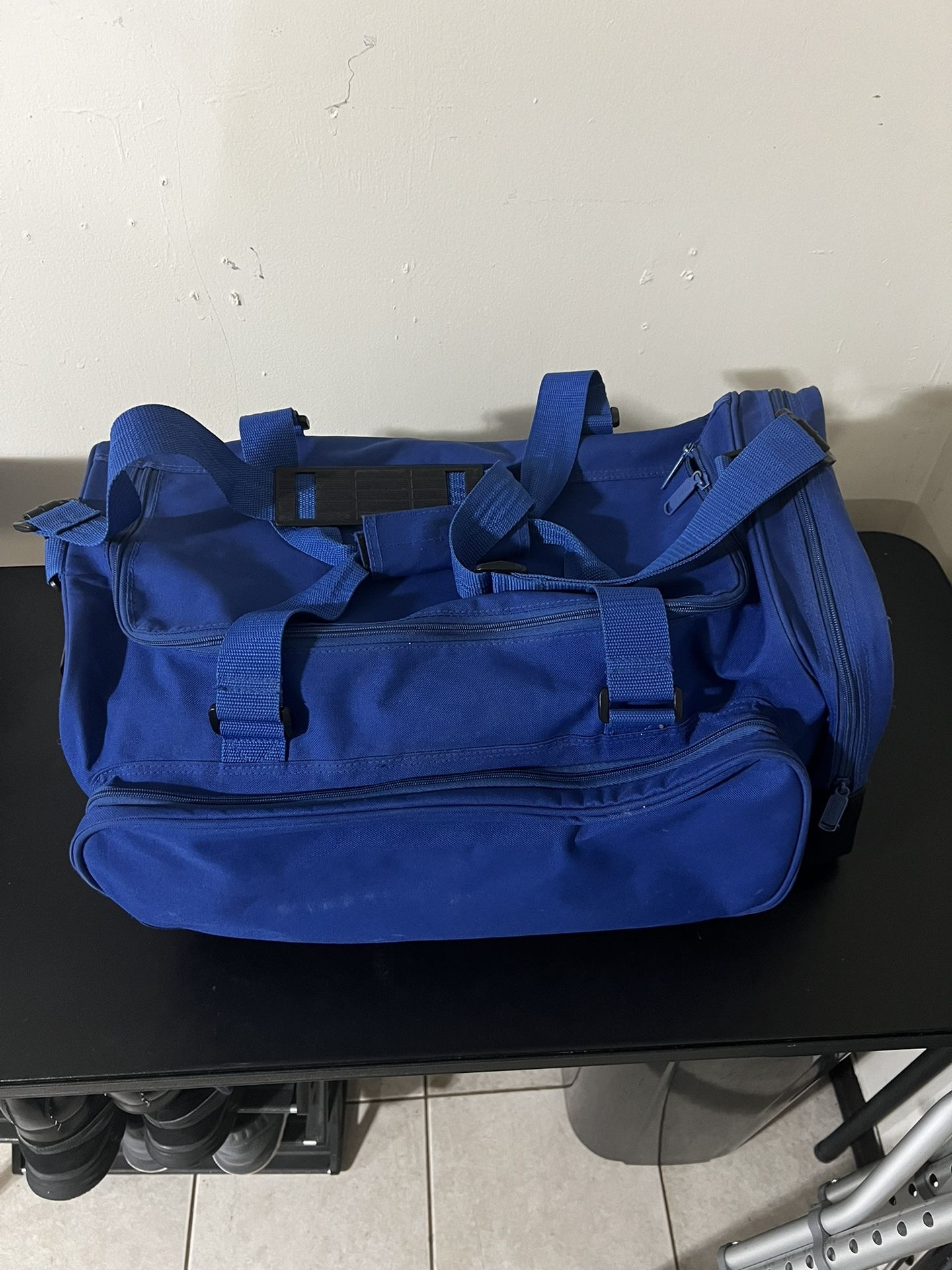 Blue Gym Duffle Bag
