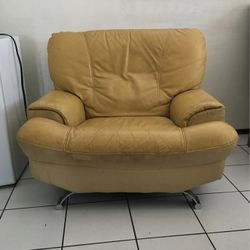 Oversized Leather Chair
