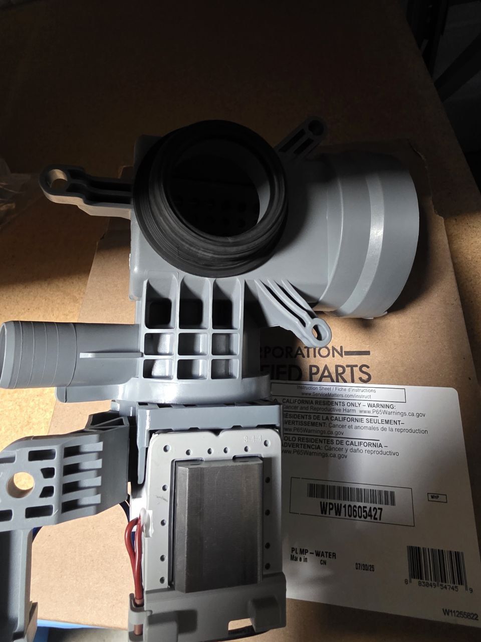 Whirlpool drain pump