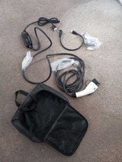 Portable EV Charger with Carry Bag and Adapters