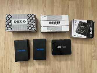 Strymon Iridium Strymon Deco Boss FZ-1W Boss DM-2W MXR EVH 5150 Ditto Looper X2 Guitar Pedal Boxes Only