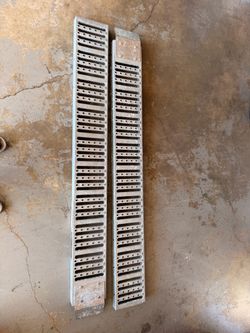 Heavy-duty steel loading ramps
