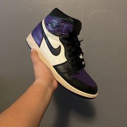 Jordan 1 Court Purple Size 10