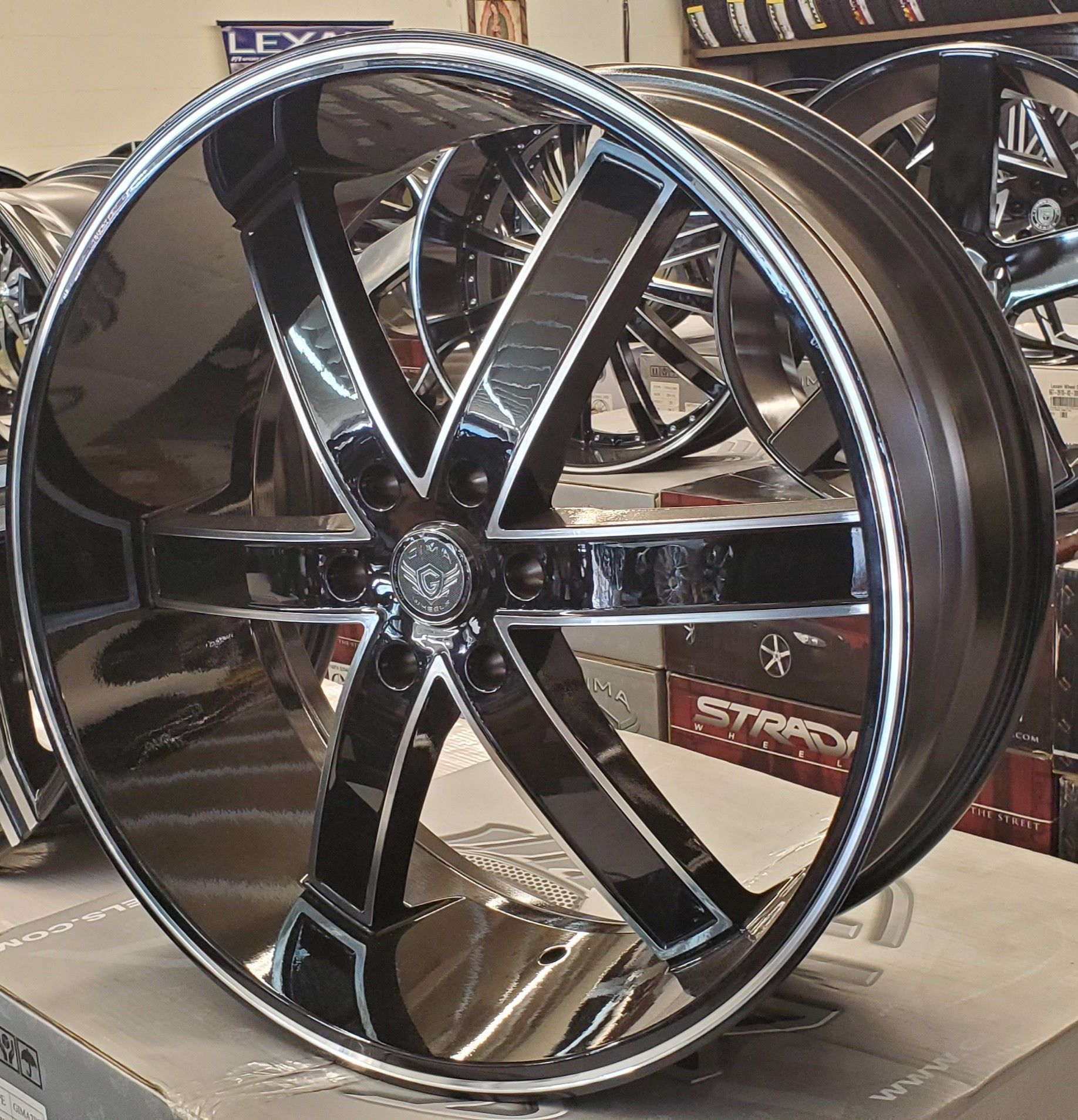 CREDITO FACIL 26" INCH GIMA RIMS WHEELS AND TIRE PACKAGE EASY FINANCING