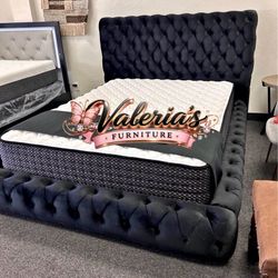 New Queen Bed Frame With Mattress 