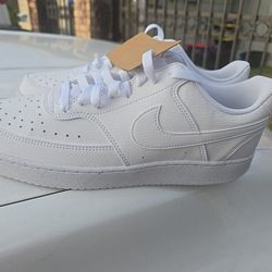 Mens nike court vision low triple white size 12