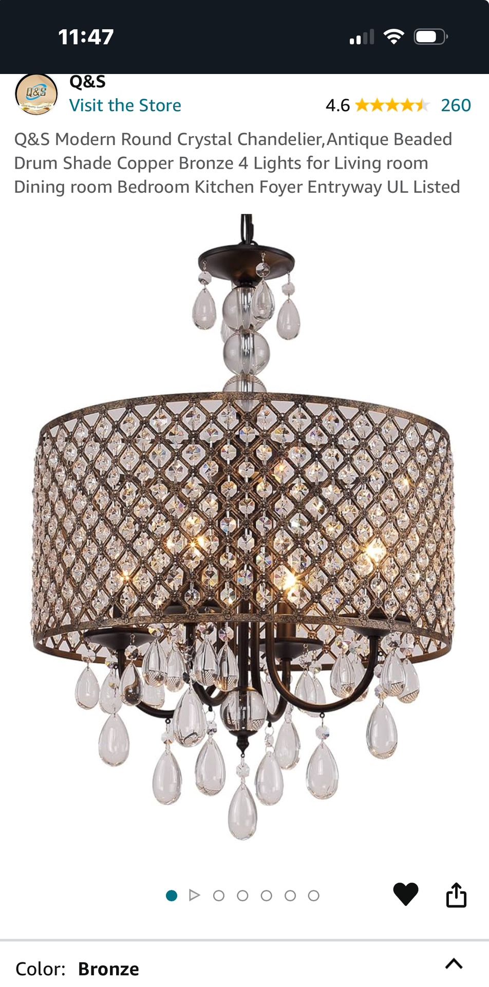Modern Circular Chandelier - Brand New, Never Used In Box!