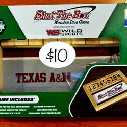 Shut the Box Wooden Dice Game