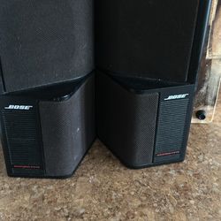 Bose Acoustimass Speaker System Pair of SE-5 Black Shelf Wall Speakers