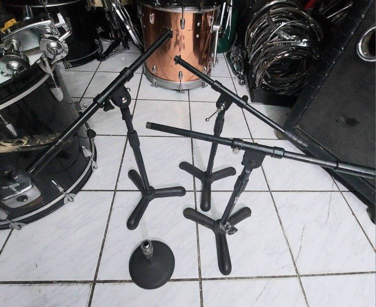 Drums And Guitar Amps Booms Mics Stands All 4 For $60 Or Best Offer !!