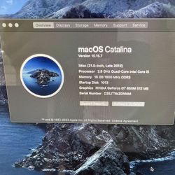 Late 2012 iMac 21.5