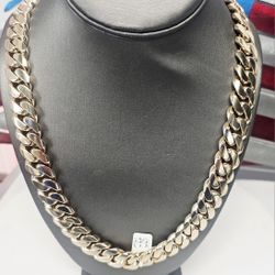 14k 24inch 15mm Solid Chain 
