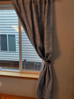 Blue curtains