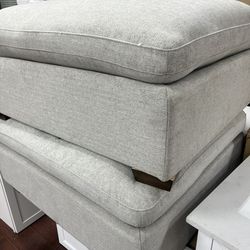 Brand New Pair of Thomasville Fabric Ottomans
