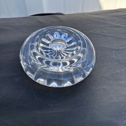 Clear Glass Candle Holder 