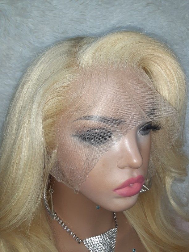 Long Barbie Blonde Lace Front Wig 22inches