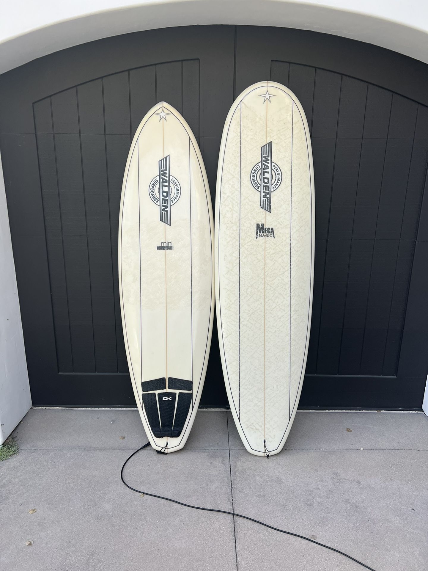7’2 Walden Mega Magic Mini Longboard Surfboard (right) for Sale in San