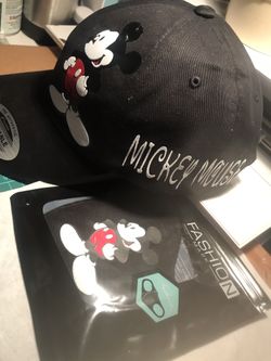 Mickey Mouse hat and masck
