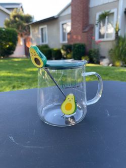 Kawaii Glass Avocado cup/mug