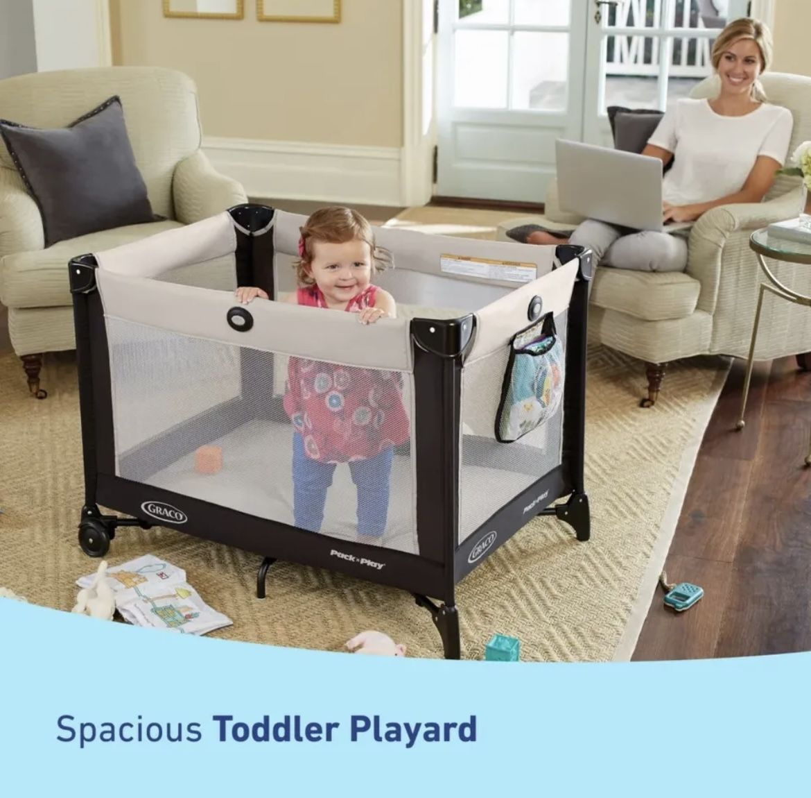 Graco® Pack 'N Play® Playard Carralito with Bassinet & Toy Bar