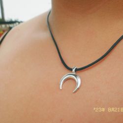 Moon Necklace And Moon Earrings