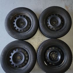 Michelin Winter Tires w/ Steel Rims – 205/65R16 – $400