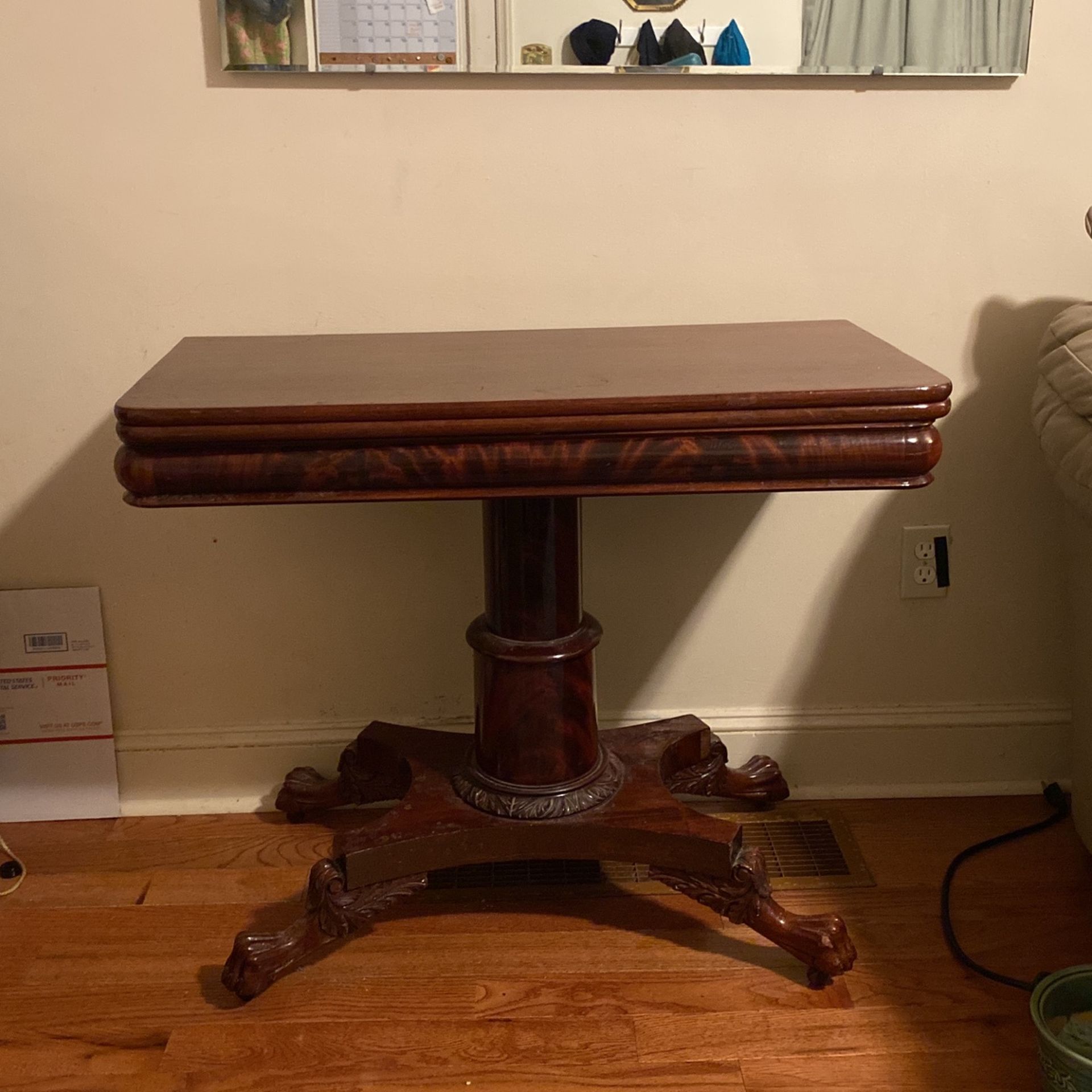 Antique Folding Card Table 
