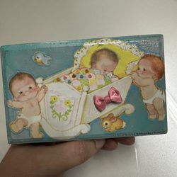 Vintage Baby Handmade Decor Wood