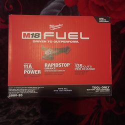 Milwaukee Fuel 18v 4-1/2” - 5” Braking Grinder Paddle Switch Rapid Stop (Tool Only) $160