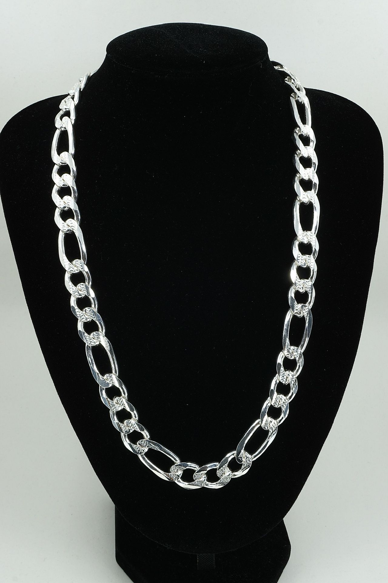 925 Sterling Silver Figaro Link Chain