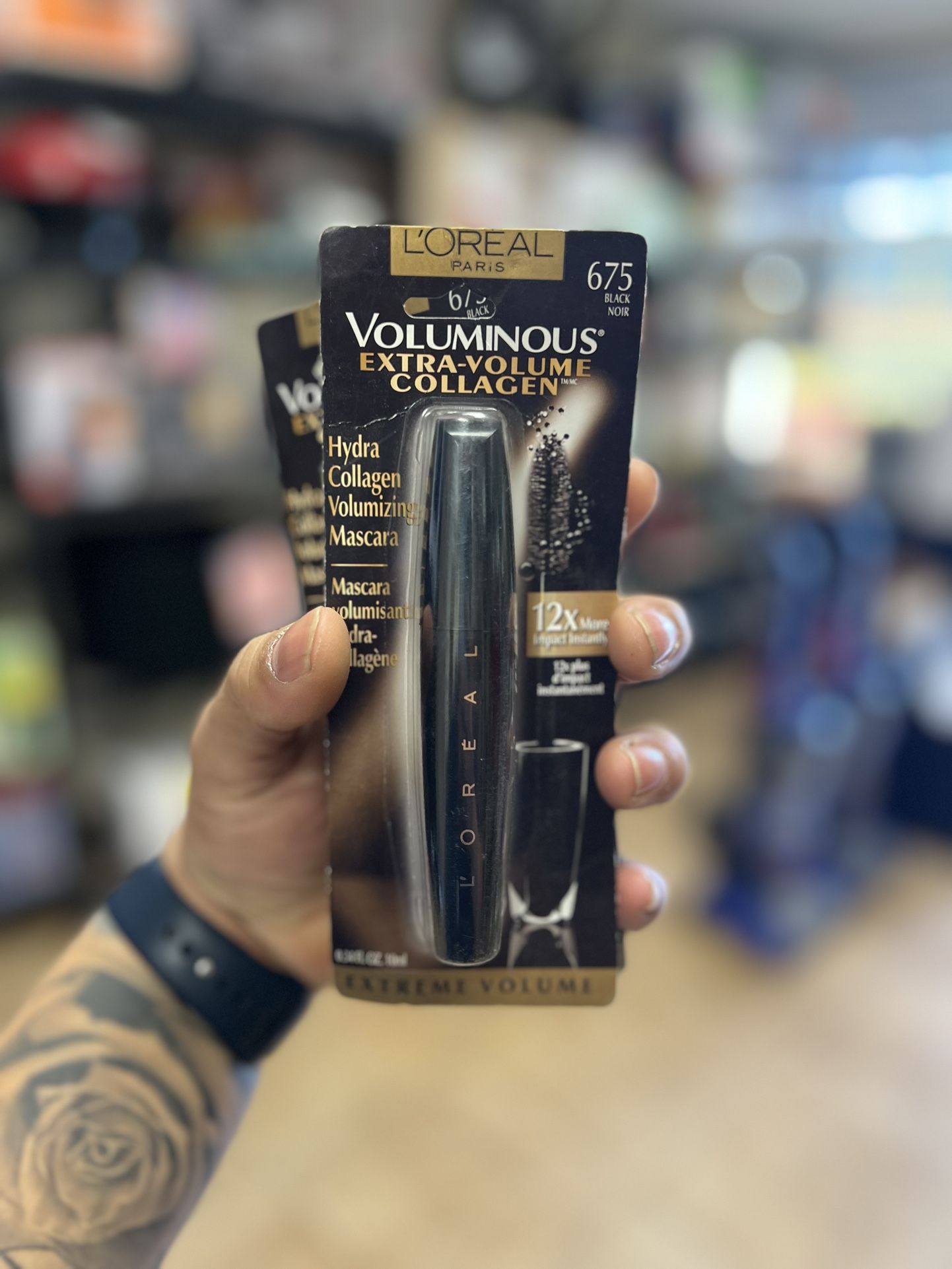 New L'Oreal Voluminous Extra-Volume Collagen Mascara: Black #675