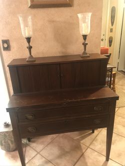 Stunning Maddox Vintage Type Secretary mahogany fold out desk