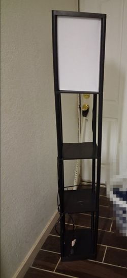 Black floor lamp